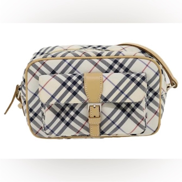 Burberry Blue Label Gray Nova Check Shoulder Bag - Picture 1 of 12